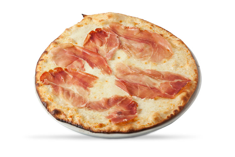 Biancaneve con prosciutto crudo - La Pizza forno a legna ferentino il giardino Planet Garden