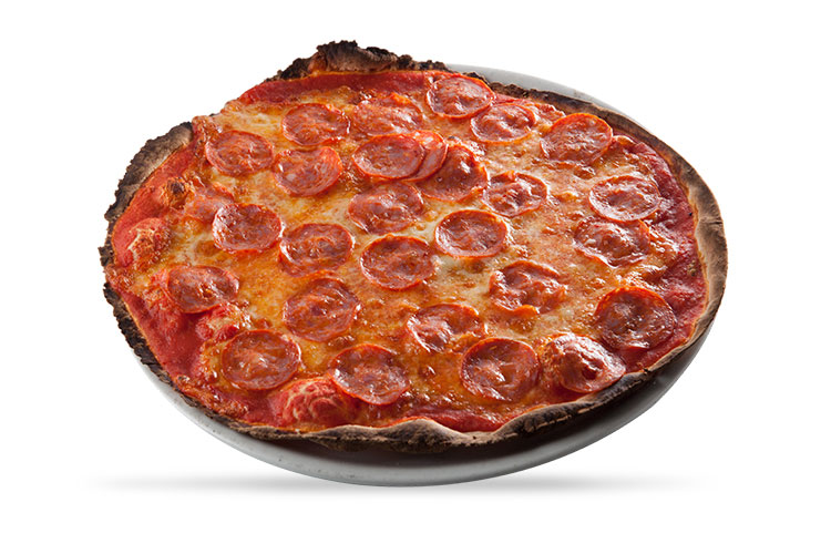 Pizza salamino piccante - La Pizza forno a legna ferentino il giardino Planet Garden