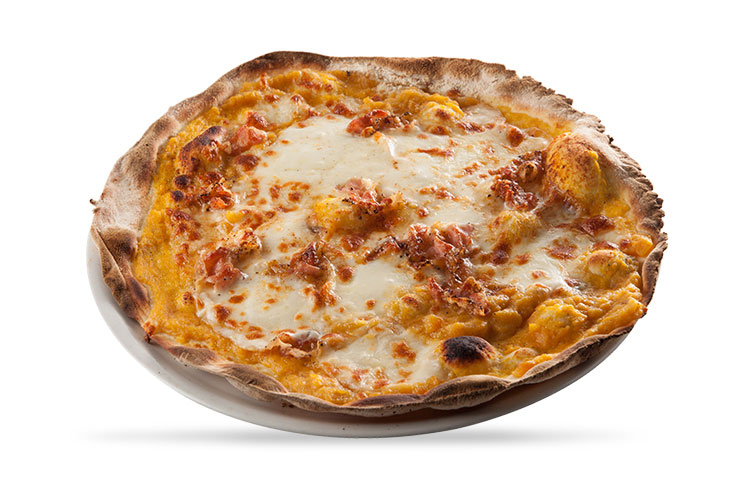 Pizza zucca e provola - La Pizza forno a legna ferentino il giardino Planet Garden